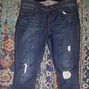 Express supersoft ankle jeans sz 10